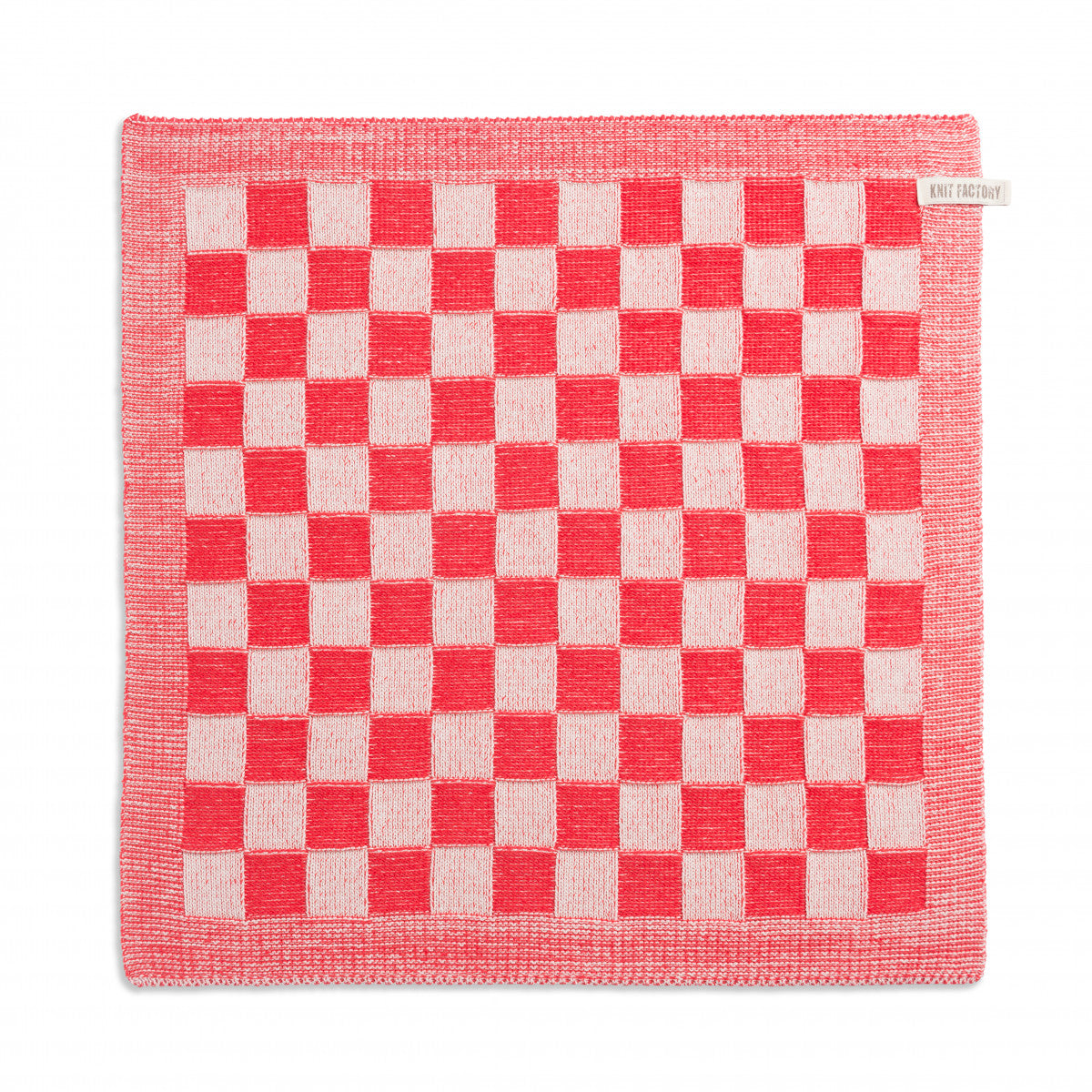 Kookdoek KnitFactory Ecru Rood
