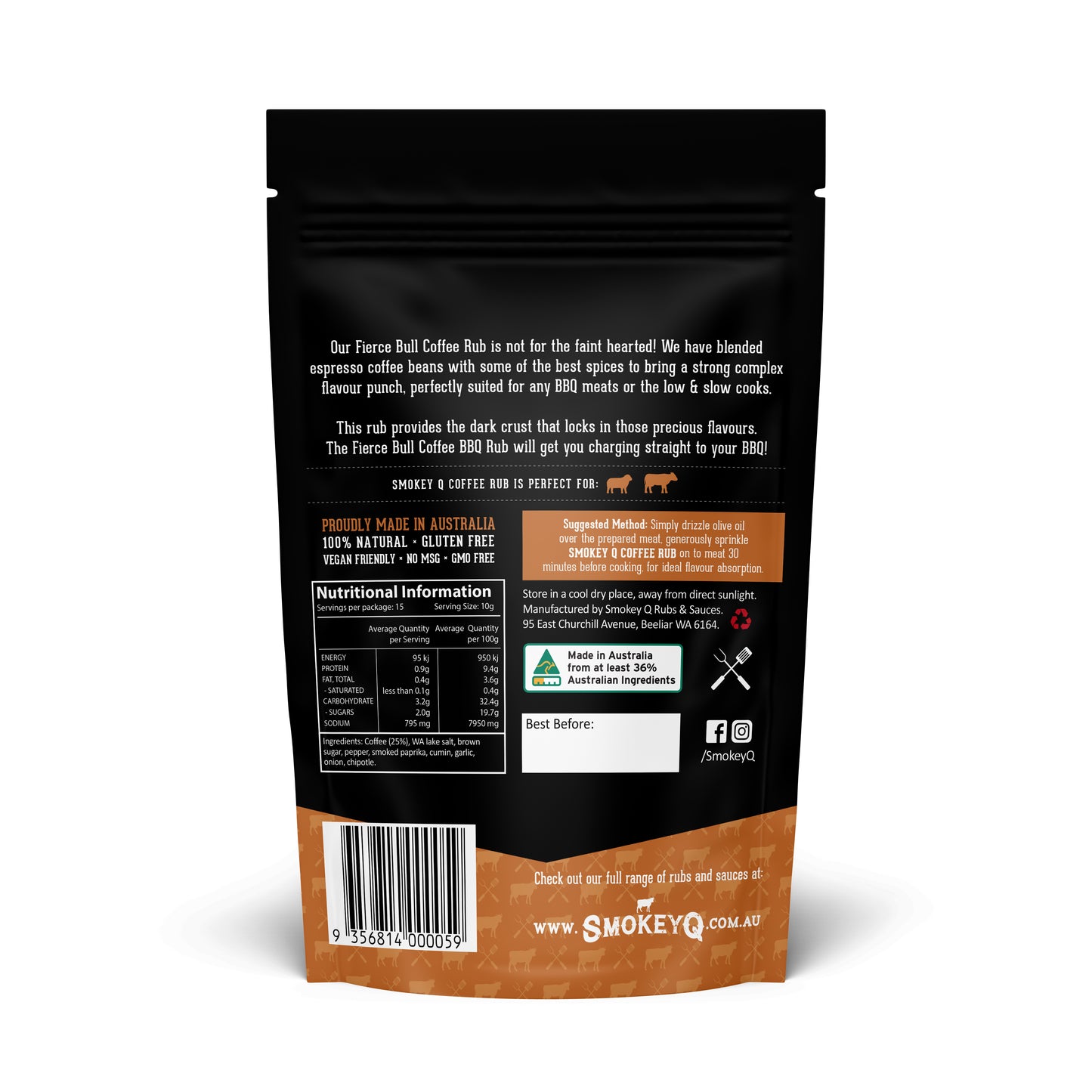 Fierce bull coffee BBQ Rub