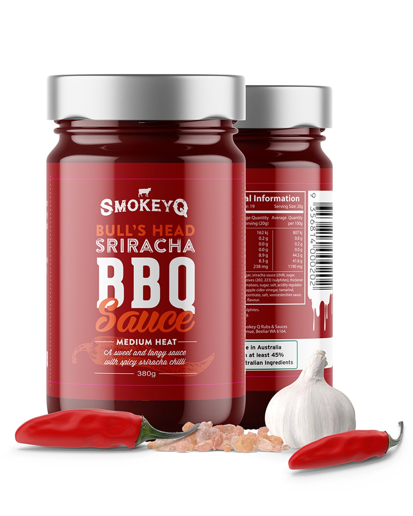 Bulls head Sriracha BBQ sauce