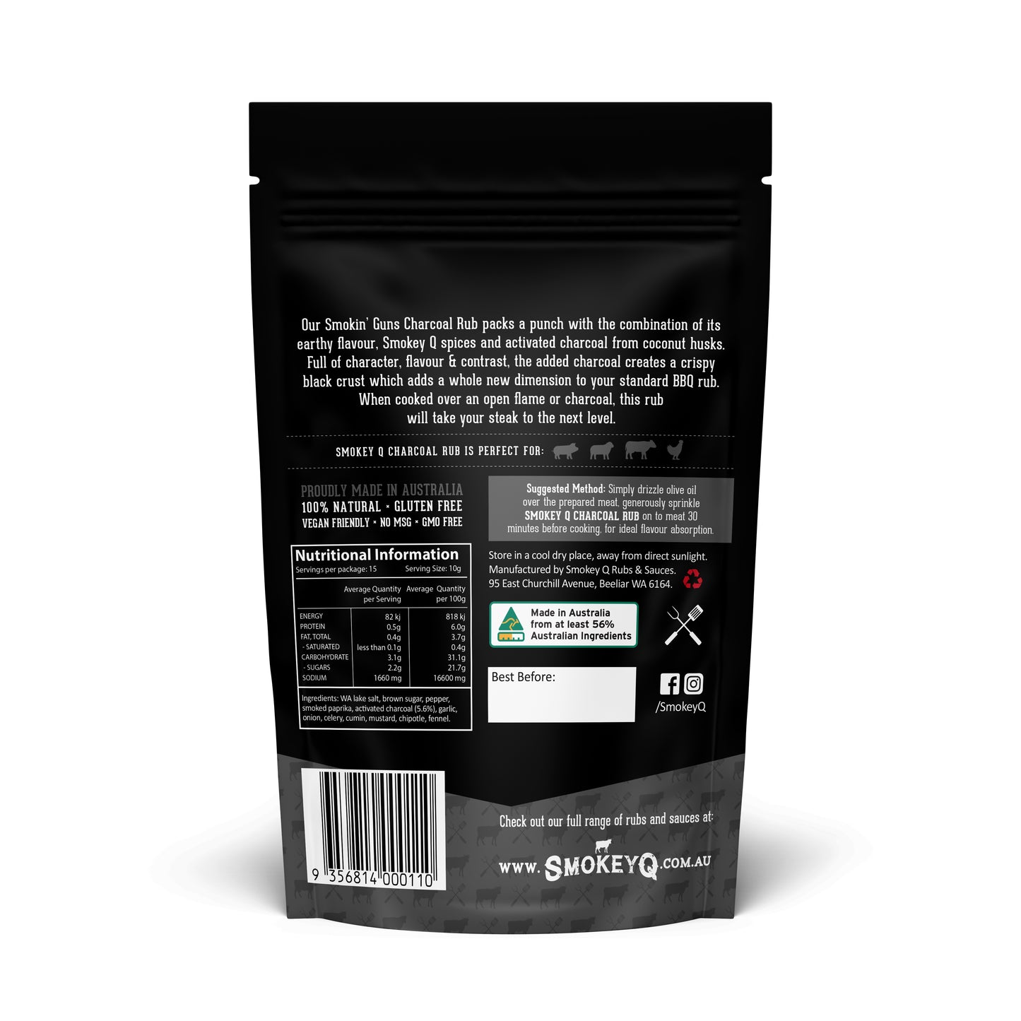 Smoking Guns Charcoal BBQ Rub