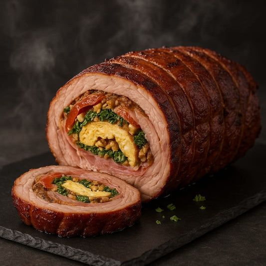 Procureur Rollade met omelet en walnoot